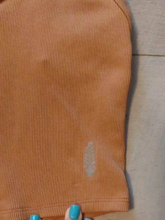 FP Movement Tan V-Neck Racerback Bralette Tank Washed Once Never Worn Size XS/S - Picture 4 of 4